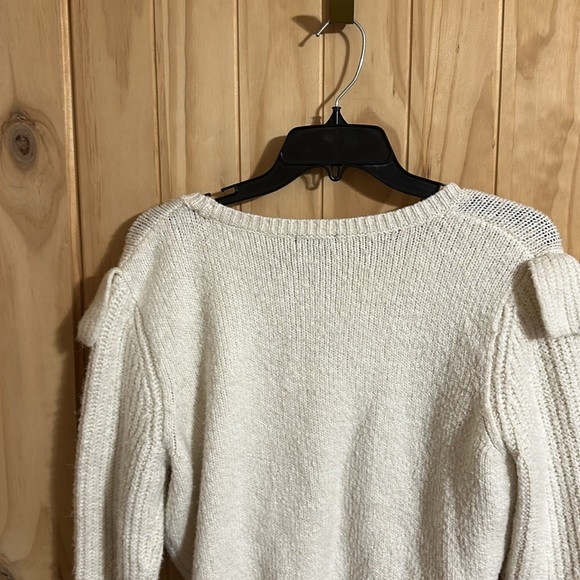 Wild Fable White Ruffled Sweater - Picture 5 of 6